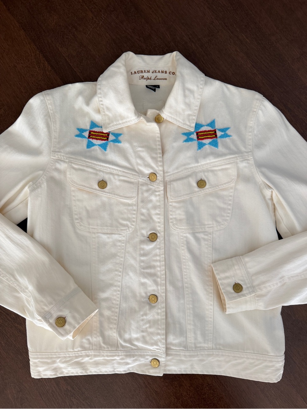 Ralph Lauren White Denim Jacket | M